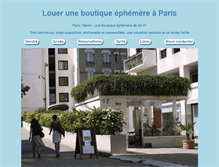 Tablet Screenshot of locationjourneeparis.com